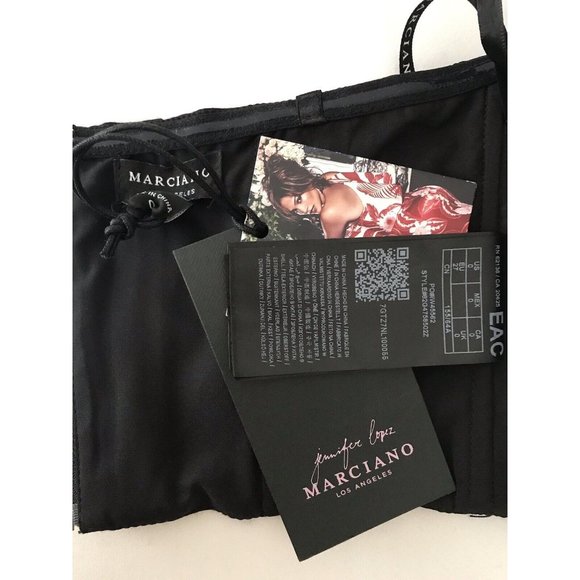 NWT Marciano Womens Roslyn Set 2 Pieces Black Crop Top 2 Pant 0 Jennifer Lopez - Picture 10 of 12